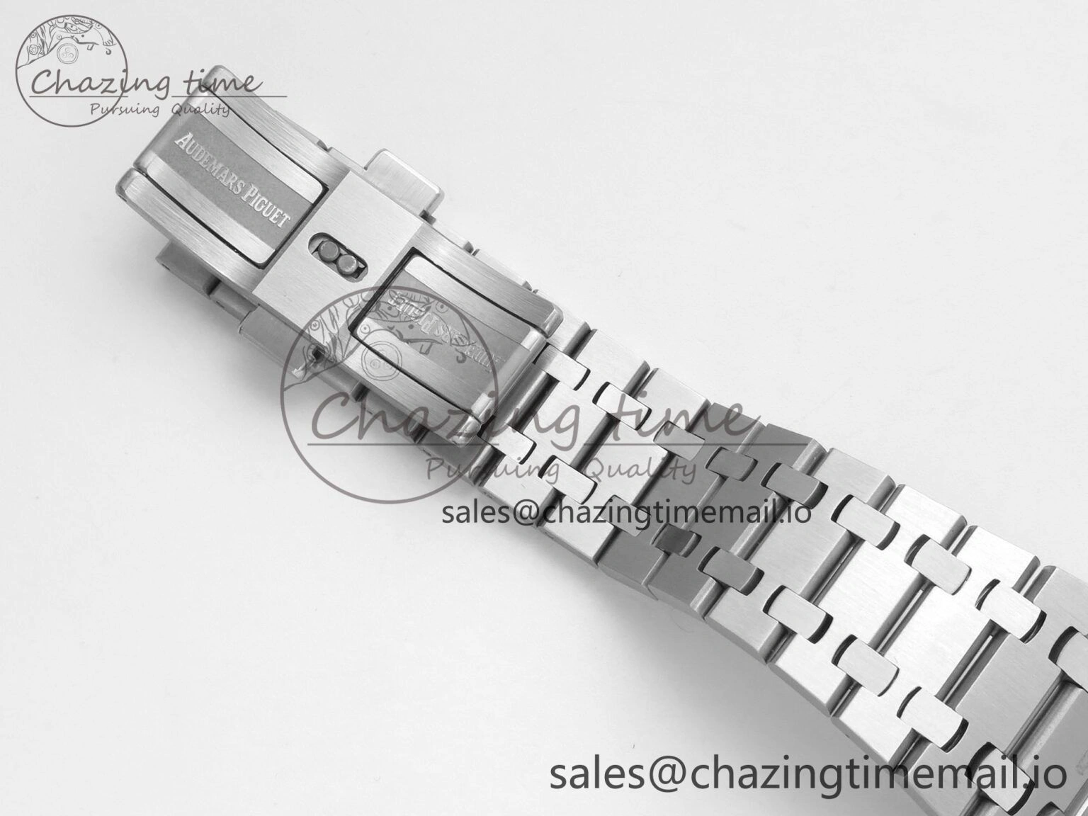 Royal Oak 15510 SS TWSF Best Edition White Textured Dial on SS Bracelet SA4302 Super Clone ZeroBulk 4249