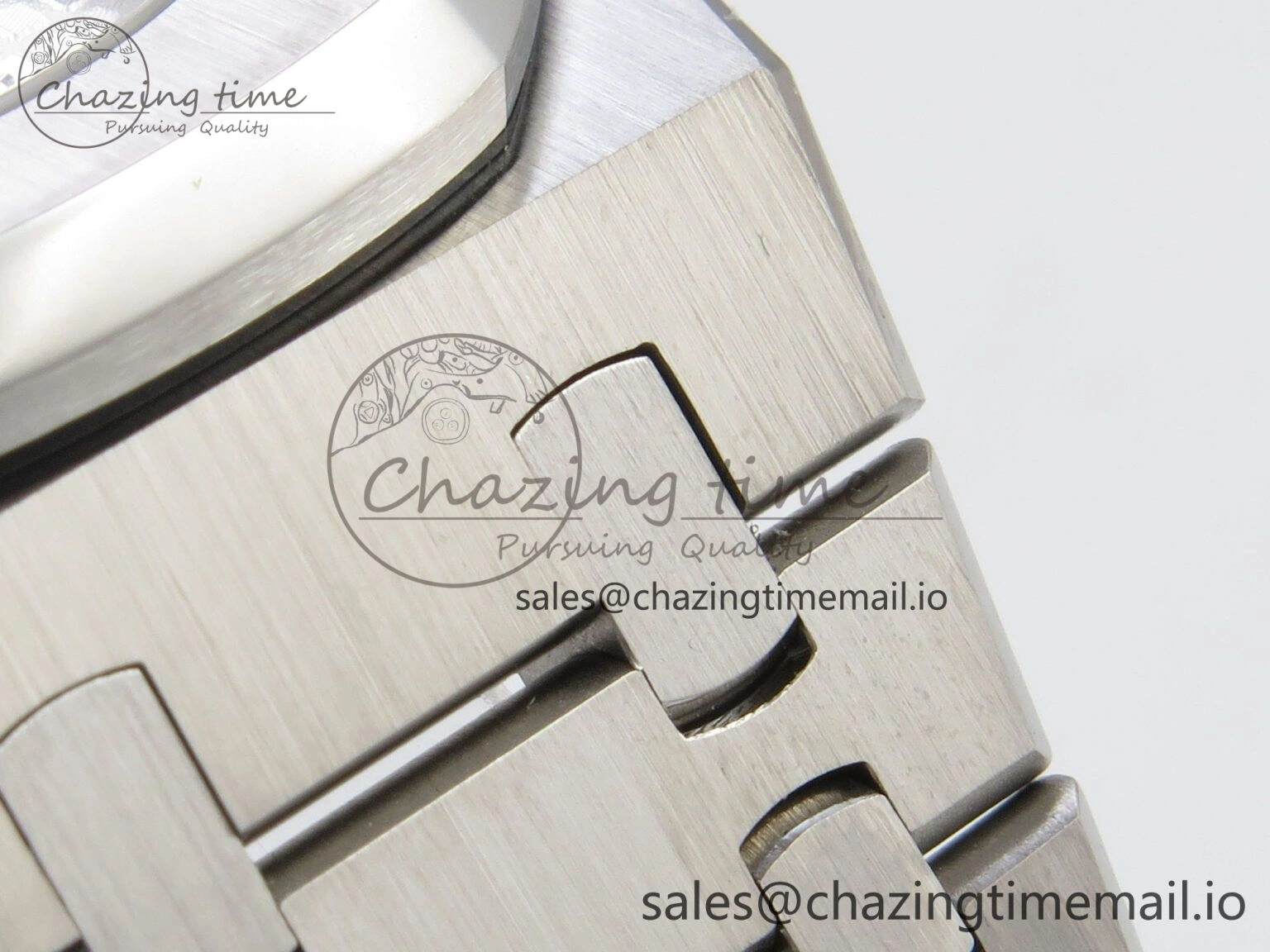 Royal Oak 15510 SS TWSF Best Edition White Textured Dial on SS Bracelet SA4302 Super Clone ZeroBulk 4249