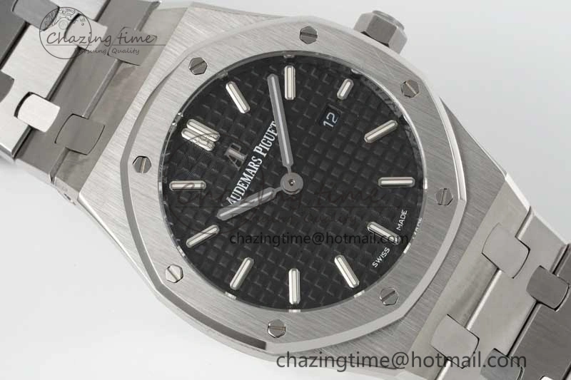Unique Royal Oak 33mm Ladies SS 8F Best Edition Black Dial on SS Bracelet Quartz 10253
