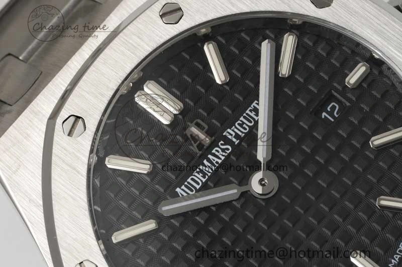 Unique Royal Oak 33mm Ladies SS 8F Best Edition Black Dial on SS Bracelet Quartz 10253