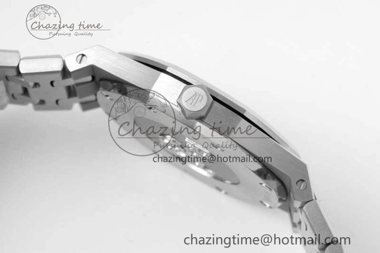 Royal Oak 33mm Ladies SS 8F Best Edition Blue Dial Diamonds Bezel on SS Bracelet Quartz Durable 4782