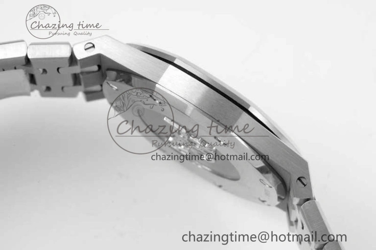 Royal Oak 33mm Ladies SS 8F Best Edition Blue Dial Diamonds Bezel on SS Bracelet Quartz Durable 4782