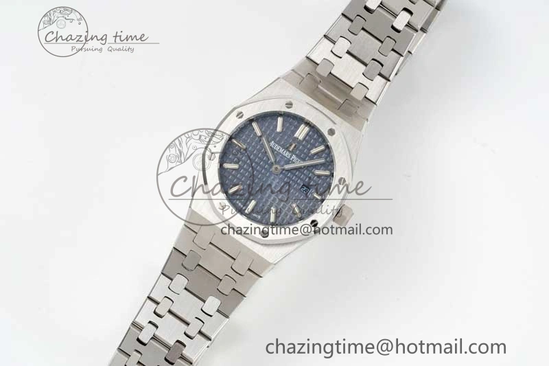Royal Oak 33mm Ladies SS 8F Best Edition Blue Dial on SS Bracelet Quartz BestValue 4785