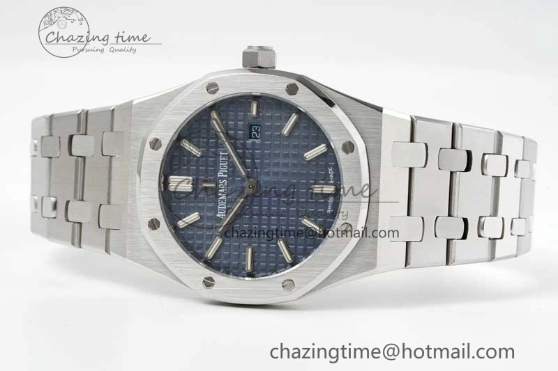 Royal Oak 33mm Ladies SS 8F Best Edition Blue Dial on SS Bracelet Quartz BestValue 4785