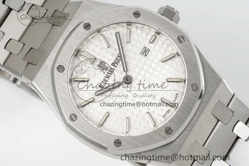 Royal Oak 33mm Ladies SS 8F Best Edition White Dial on SS Bracelet Quartz Durable 4783