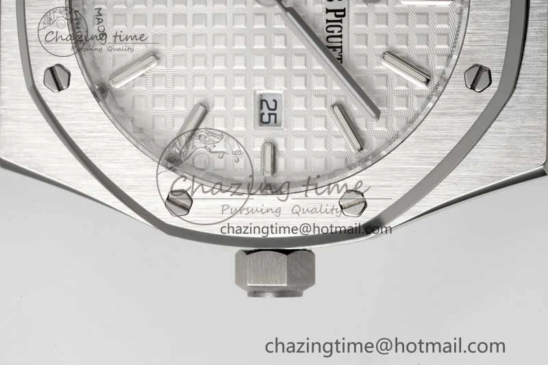Royal Oak 33mm Ladies SS 8F Best Edition White Dial on SS Bracelet Quartz Durable 4783