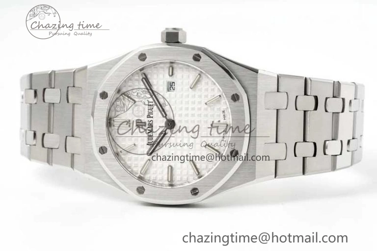 Royal Oak 33mm Ladies SS 8F Best Edition White Dial on SS Bracelet Quartz Durable 4783