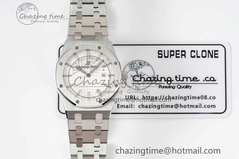 Royal Oak 33mm Ladies SS 8F Best Edition White Dial on SS Bracelet Quartz Durable 4783