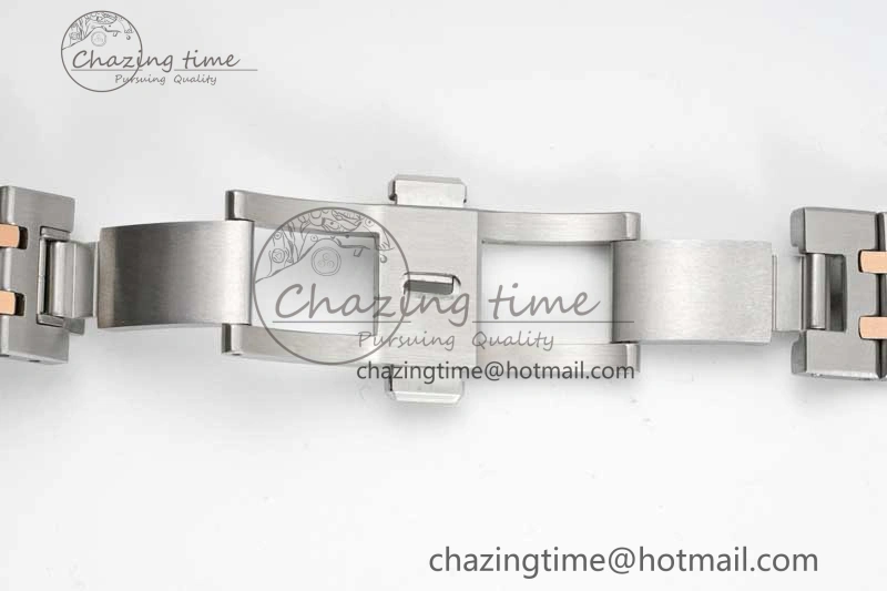 OdorResistant Royal Oak 33mm Ladies SS RG 8F Best Edition White Dial Diamonds Bezel on SS RG Bracelet Quartz 4781