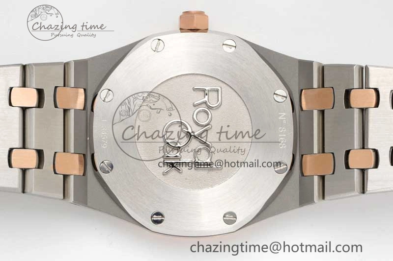 Royal Oak 33mm Ladies SS RG 8F Best Edition White Dial on SS RG Bracelet Quartz Casual 10245