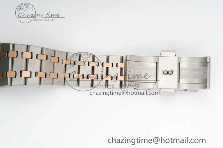 Royal Oak 33mm Ladies SS RG 8F Best Edition White Dial on SS RG Bracelet Quartz Casual 10245