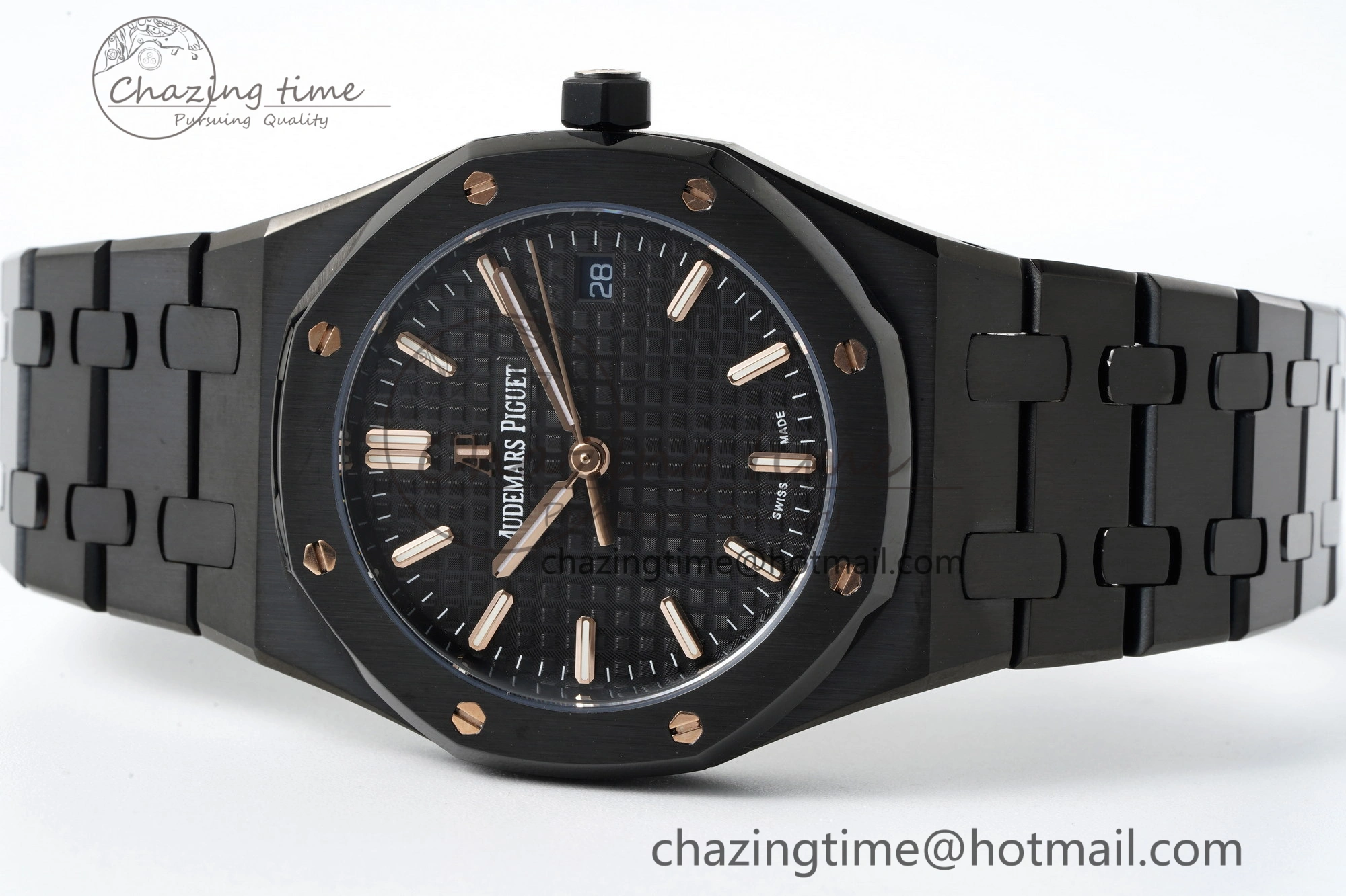 Royal Oak 34mm Black Ceramic BF Best Edition Black Dial on Black Ceramic Bracelet A Colorful 4741