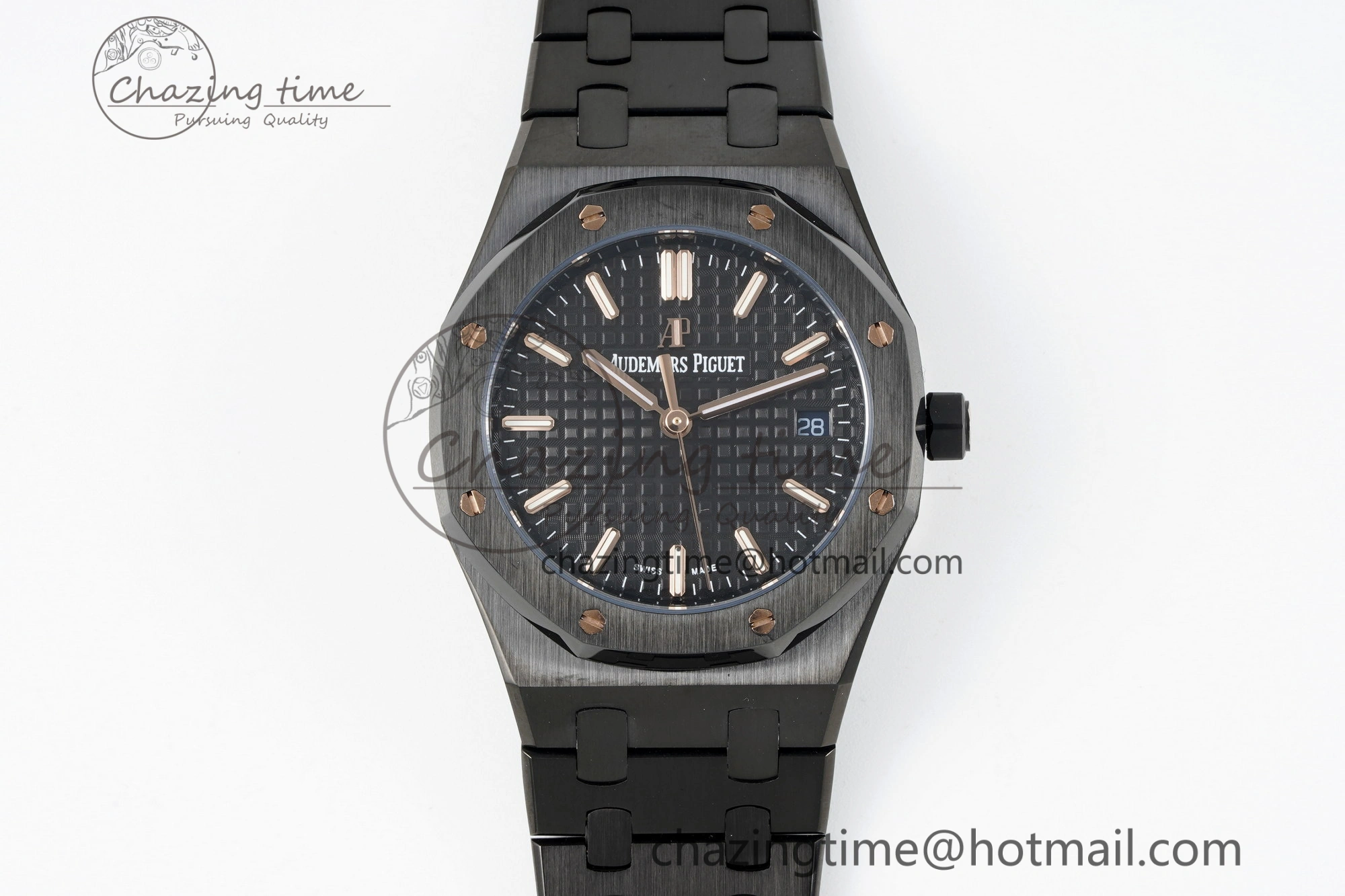Royal Oak 34mm Black Ceramic BF Best Edition Black Dial on Black Ceramic Bracelet A Colorful 4741