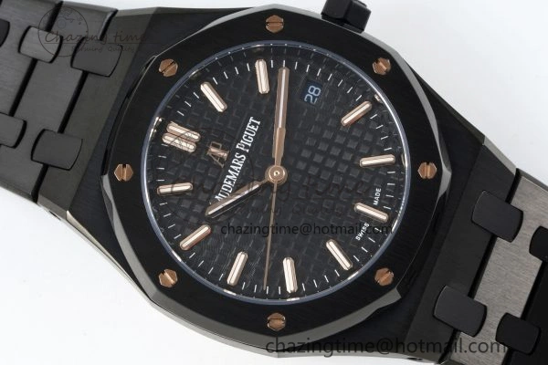 Royal Oak 34mm Black Ceramic BF Best Edition Black Dial on Black Ceramic Bracelet A Colorful 4741