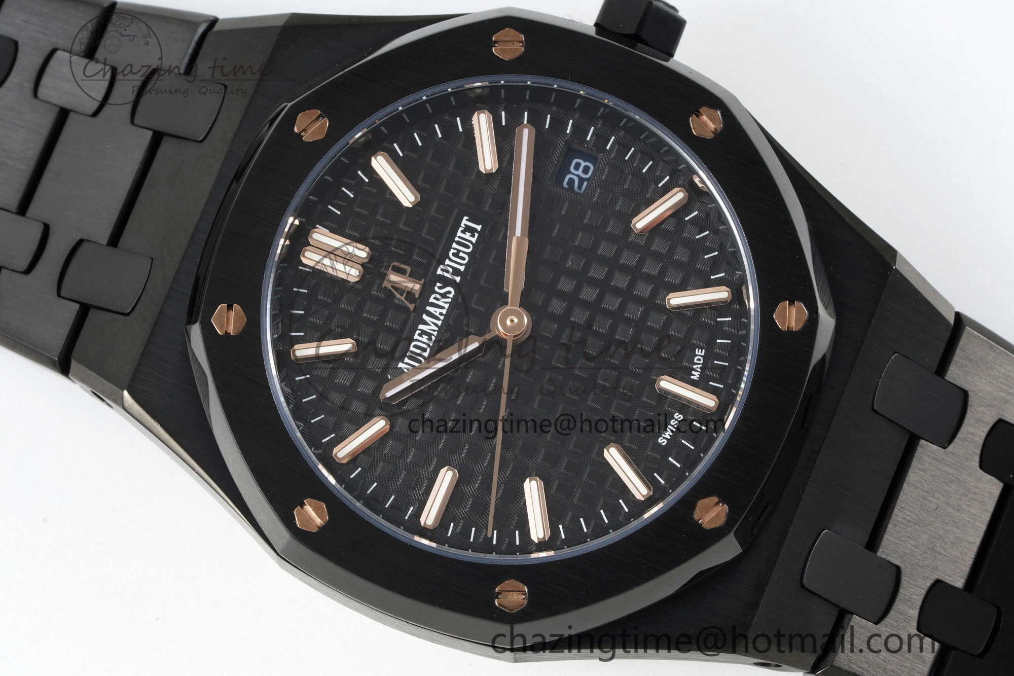 Royal Oak 34mm Black Ceramic BF Best Edition Black Dial on Black Ceramic Bracelet A Colorful 4741