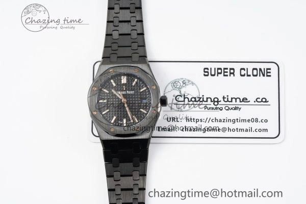 Royal Oak 34mm Black Ceramic BF Best Edition Black Dial on Black Ceramic Bracelet A Colorful 4741