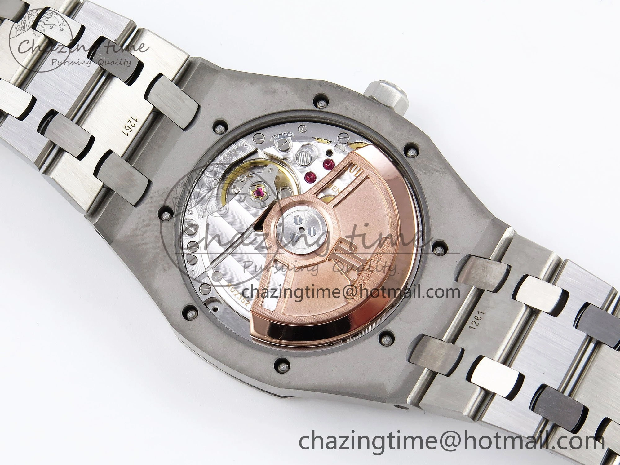 Durable Royal Oak 34mm SS ZF 1:1 Best Edition White Textured Dial on SS Bracelet A 4460
