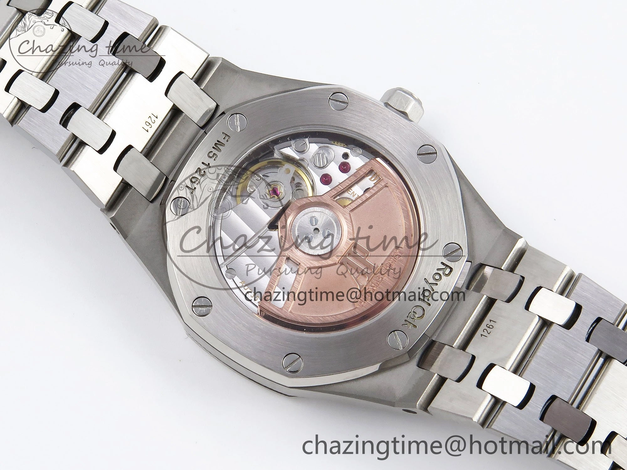 Durable Royal Oak 34mm SS ZF 1:1 Best Edition White Textured Dial on SS Bracelet A 4460