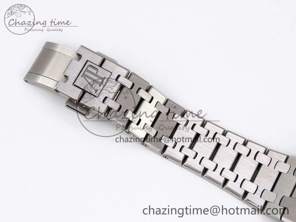 Durable Royal Oak 34mm SS ZF 1:1 Best Edition White Textured Dial on SS Bracelet A 4460
