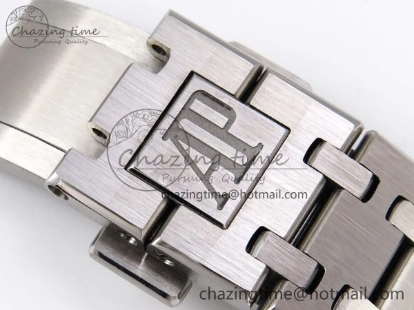 Durable Royal Oak 34mm SS ZF 1:1 Best Edition White Textured Dial on SS Bracelet A 4460