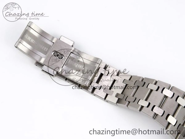 Durable Royal Oak 34mm SS ZF 1:1 Best Edition White Textured Dial on SS Bracelet A 4460