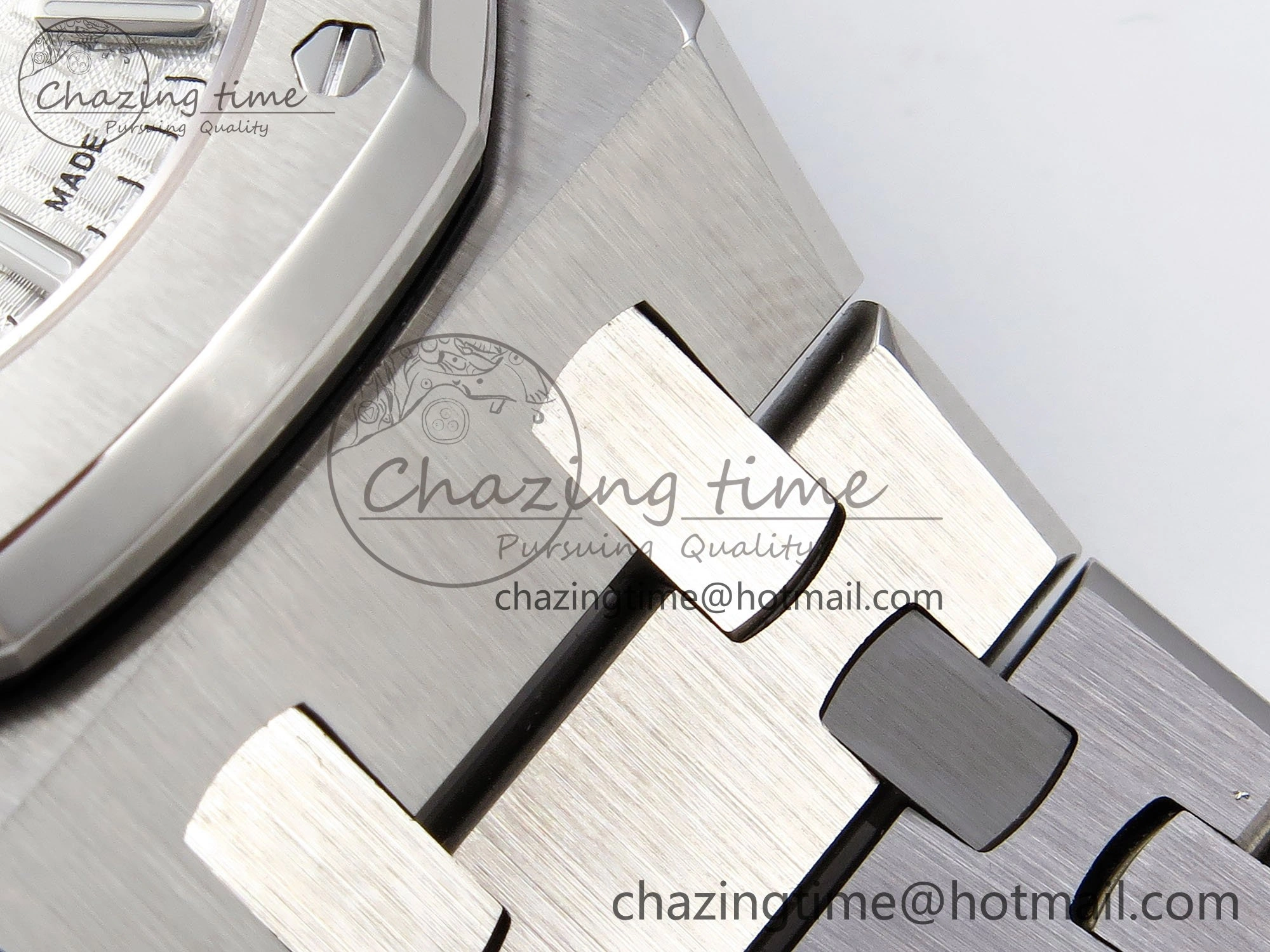 Durable Royal Oak 34mm SS ZF 1:1 Best Edition White Textured Dial on SS Bracelet A 4460