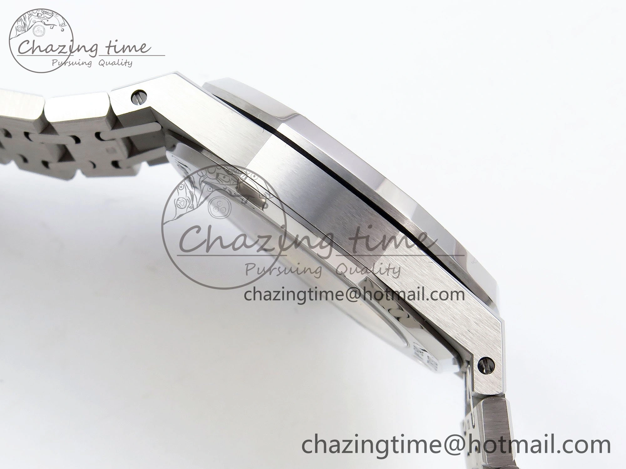 Breathable Royal Oak 37mm 15450 Diamond SS APSF 1:1 Best Edition Black Textured Dial on SS Bracelet SA3120 Super Clone 4432