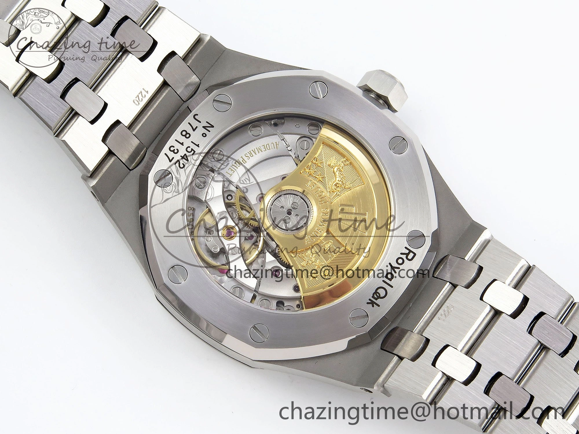Breathable Royal Oak 37mm 15450 Diamond SS APSF 1:1 Best Edition Black Textured Dial on SS Bracelet SA3120 Super Clone 4432