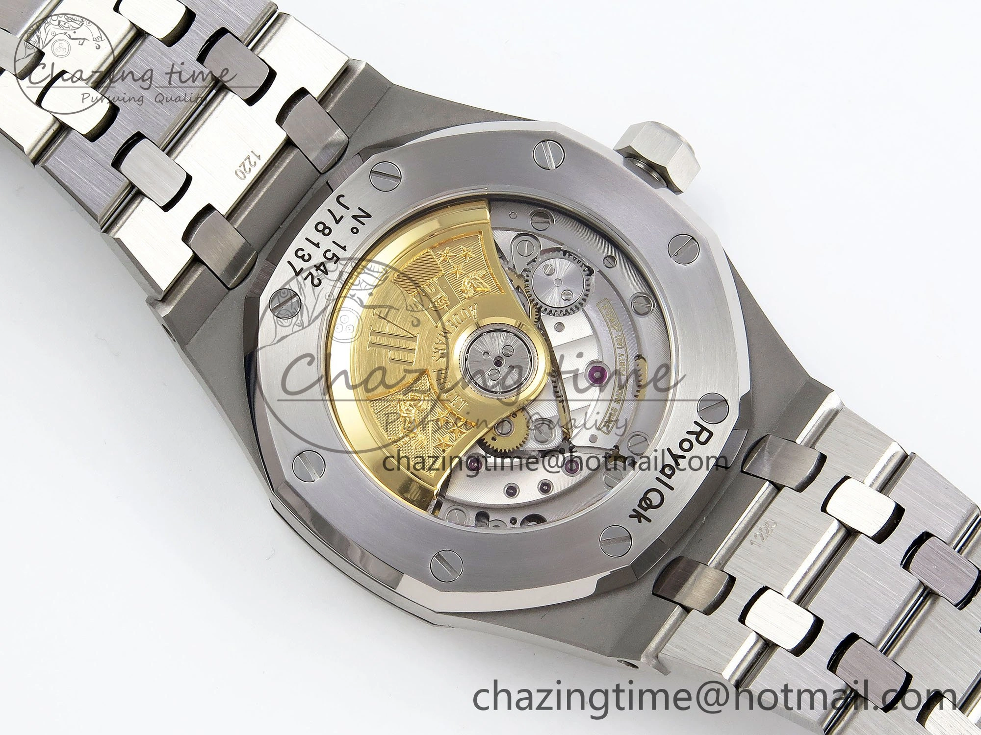 Breathable Royal Oak 37mm 15450 Diamond SS APSF 1:1 Best Edition Black Textured Dial on SS Bracelet SA3120 Super Clone 4432