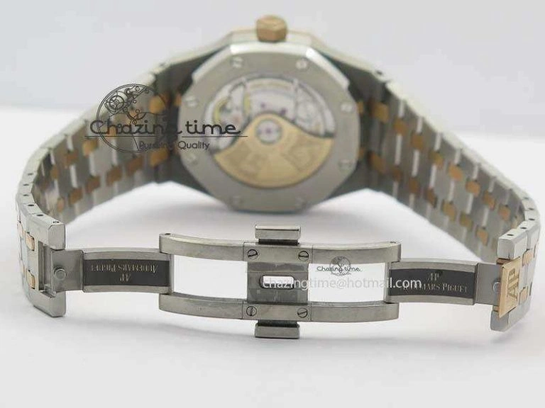 Royal Oak 37mm 15450 RG Bezel JF 1:1 Best Edition Silver Dial On SS RG Bracelet A Effortless 5061