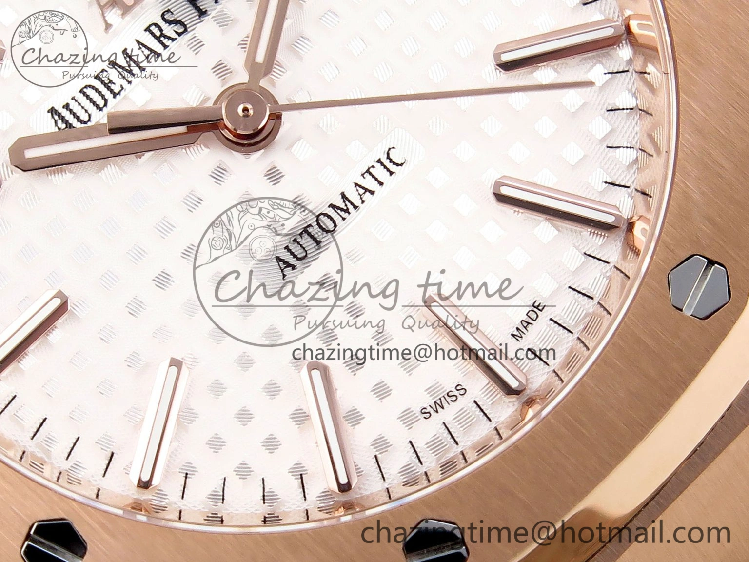 Royal Oak 37mm 15450 RG IPF Best Edition White Dial on RG Bracelet SA3120 Super Clone FastDry 4562