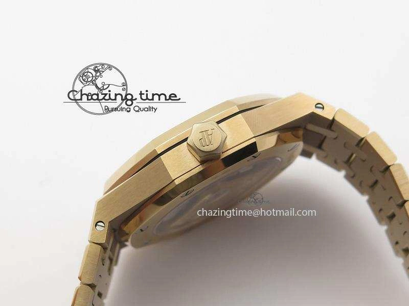 Lightweight Royal Oak 37mm 15450 RG JF 1:1 Best Edition Blue Dial On RG Bracelet A 5074
