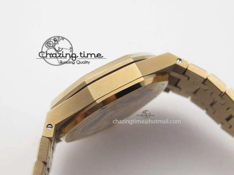 Lightweight Royal Oak 37mm 15450 RG JF 1:1 Best Edition Blue Dial On RG Bracelet A 5074