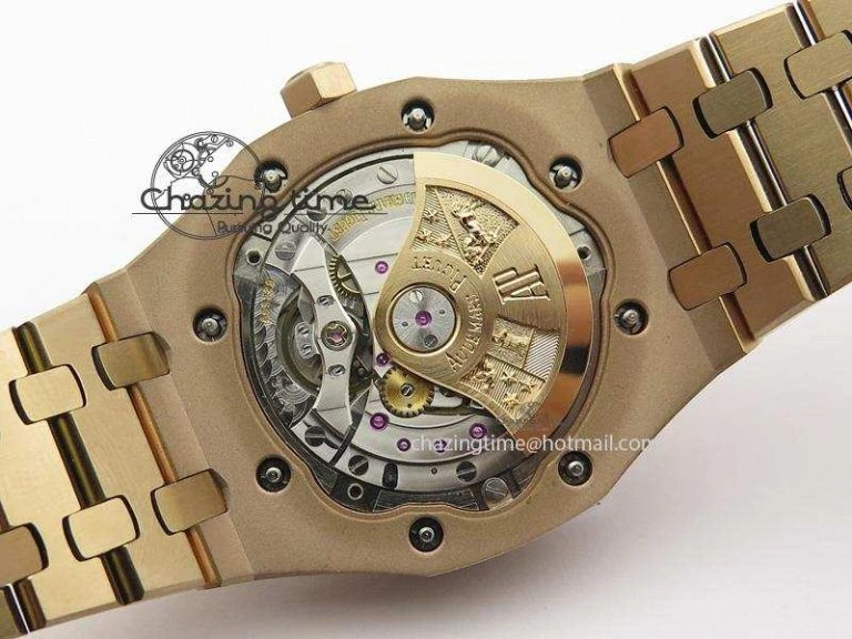Lightweight Royal Oak 37mm 15450 RG JF 1:1 Best Edition Blue Dial On RG Bracelet A 5074