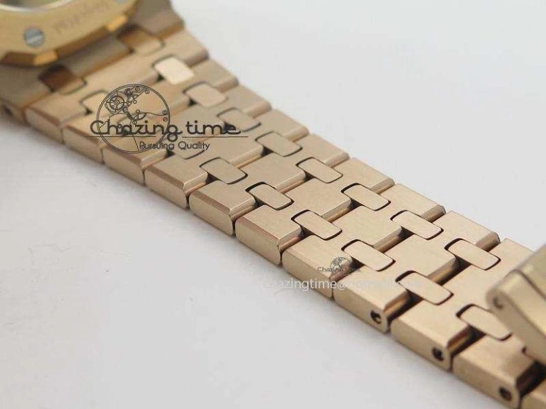 Lightweight Royal Oak 37mm 15450 RG JF 1:1 Best Edition Blue Dial On RG Bracelet A 5074