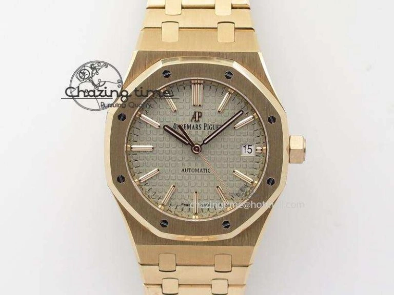 Royal Oak 37mm 15450 RG JF 1:1 Best Edition Gray Dial On RG Bracelet A Supportive 5080