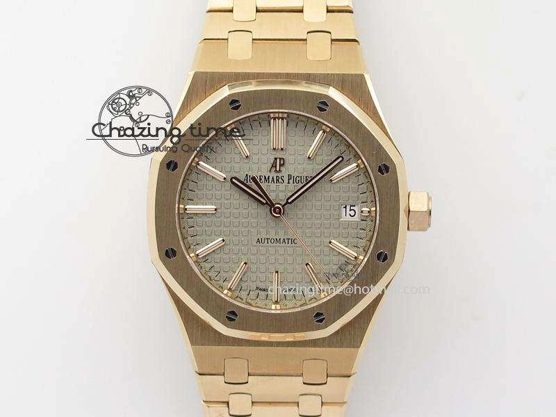 Royal Oak 37mm 15450 RG JF 1:1 Best Edition Gray Dial On RG Bracelet A Supportive 5080