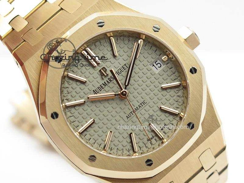Royal Oak 37mm 15450 RG JF 1:1 Best Edition Gray Dial On RG Bracelet A Supportive 5080