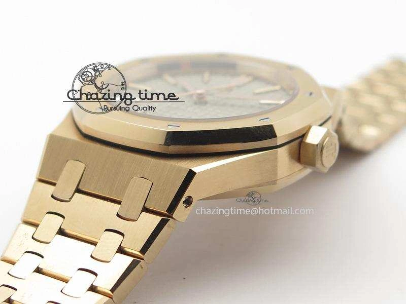 Royal Oak 37mm 15450 RG JF 1:1 Best Edition Gray Dial On RG Bracelet A Supportive 5080