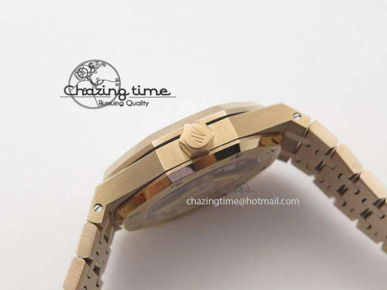 Royal Oak 37mm 15450 RG JF 1:1 Best Edition Gray Dial On RG Bracelet A Supportive 5080