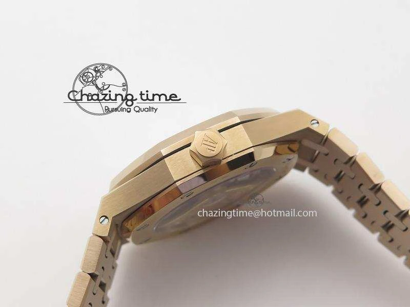 Royal Oak 37mm 15450 RG JF 1:1 Best Edition Gray Dial On RG Bracelet A Supportive 5080