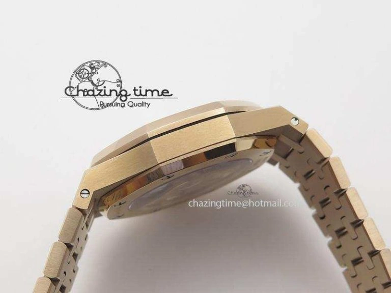 Royal Oak 37mm 15450 RG JF 1:1 Best Edition Gray Dial On RG Bracelet A Supportive 5080