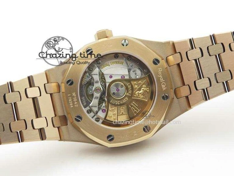 Royal Oak 37mm 15450 RG JF 1:1 Best Edition Gray Dial On RG Bracelet A Supportive 5080