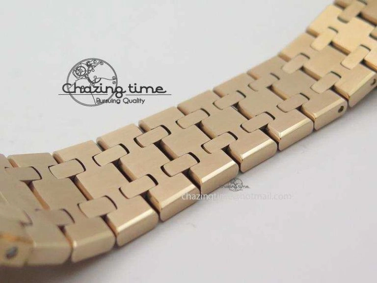 Royal Oak 37mm 15450 RG JF 1:1 Best Edition Gray Dial On RG Bracelet A Supportive 5080