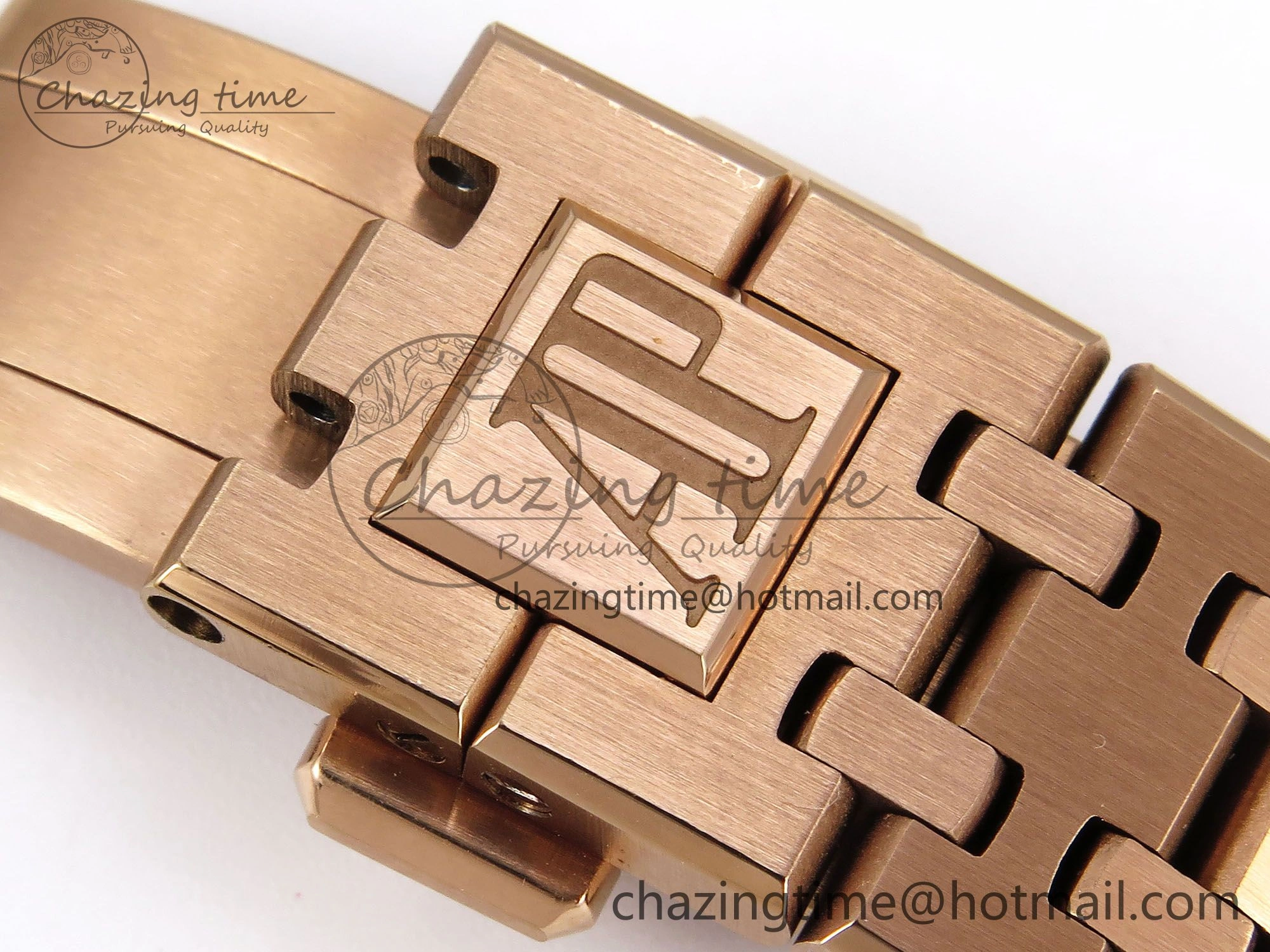 Royal Oak 37mm 15450 RG Rainbow Diamonds Bezel IPF Best Edition RG Dial on RG Bracelet SA3120 Super Clone Sleek 4411