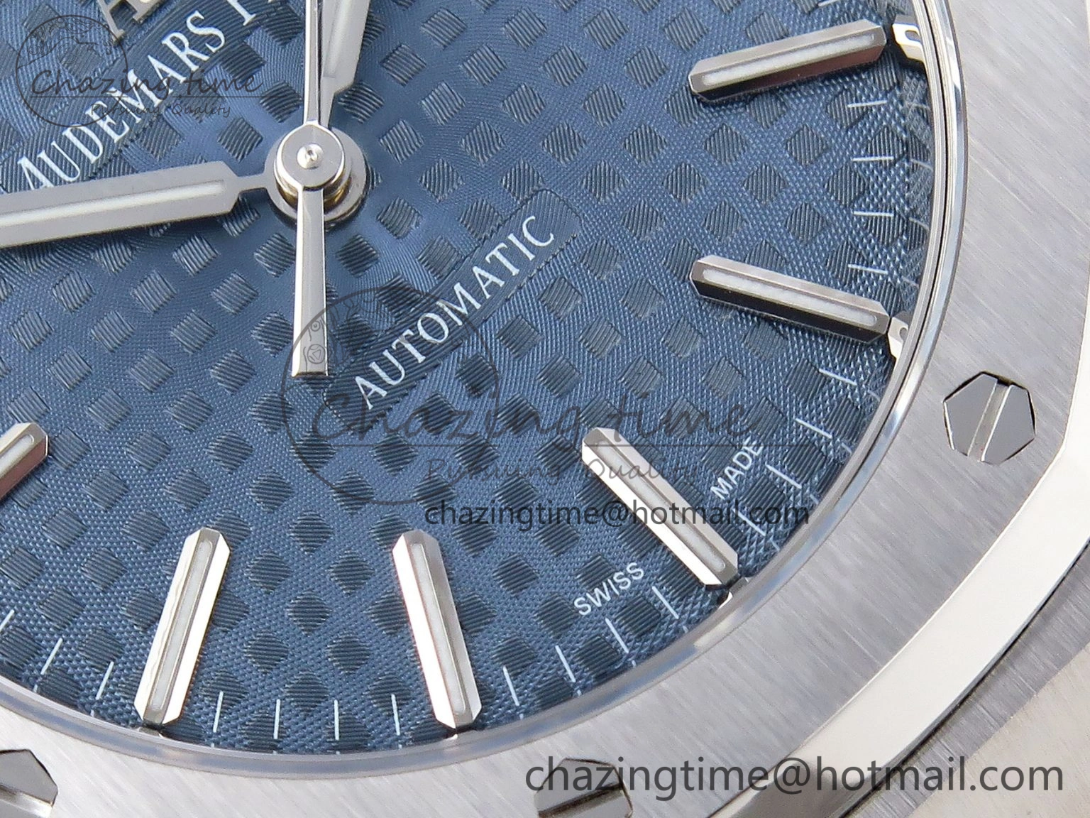 Lightweight Royal Oak 37mm 15450 SS APSF 1:1 Best Edition Blue Textured Dial on SS Bracelet SA3120 Super Clone 4565