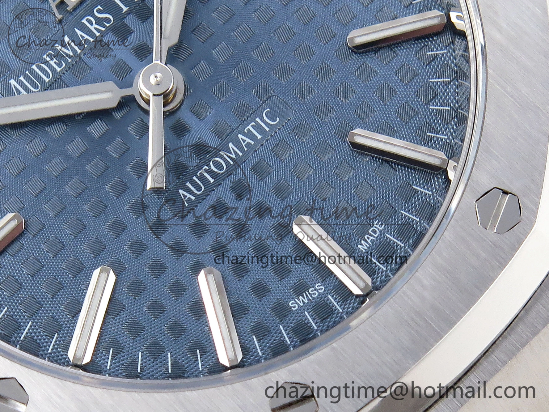 Lightweight Royal Oak 37mm 15450 SS APSF 1:1 Best Edition Blue Textured Dial on SS Bracelet SA3120 Super Clone 4565