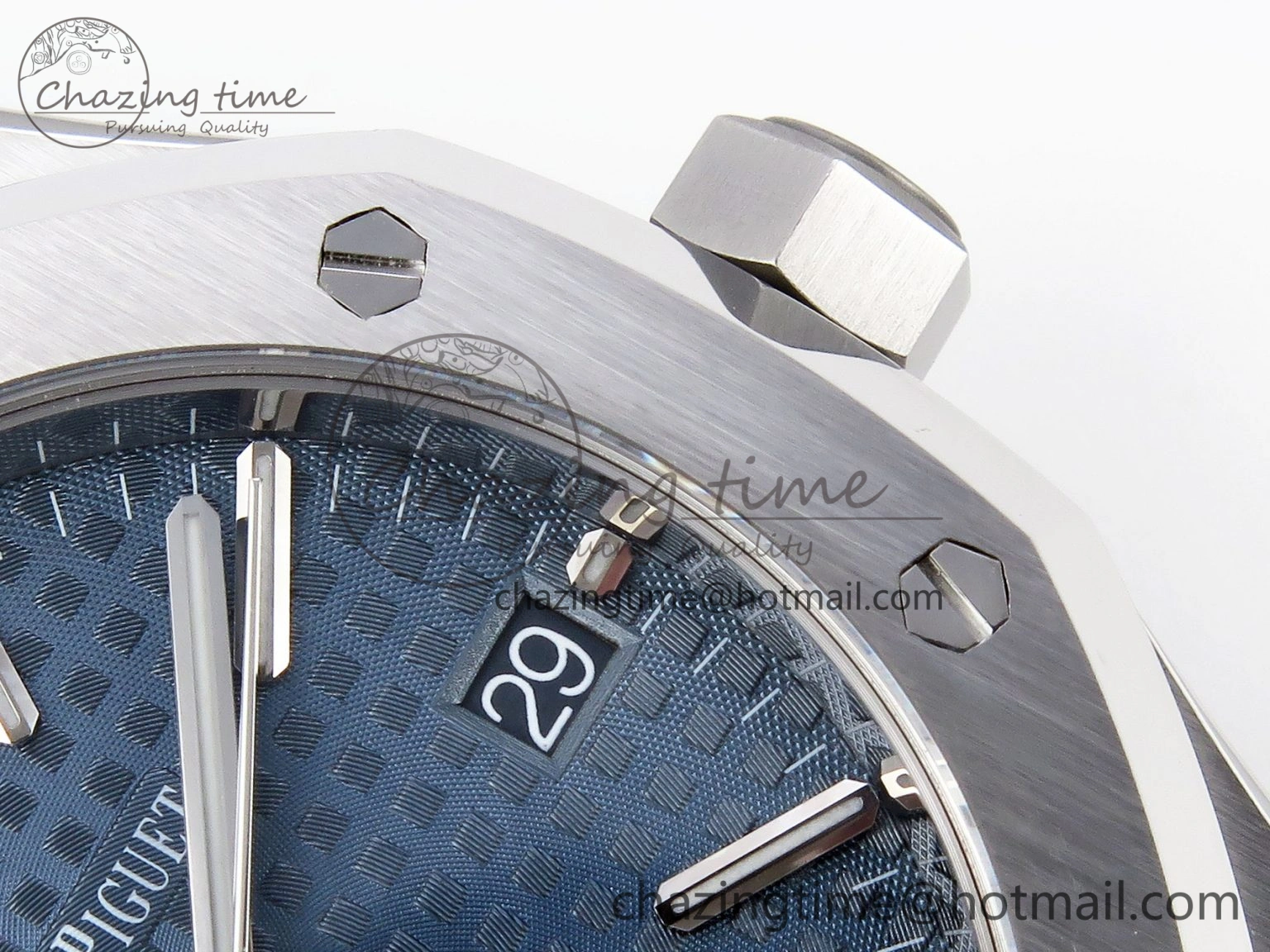 Lightweight Royal Oak 37mm 15450 SS APSF 1:1 Best Edition Blue Textured Dial on SS Bracelet SA3120 Super Clone 4565