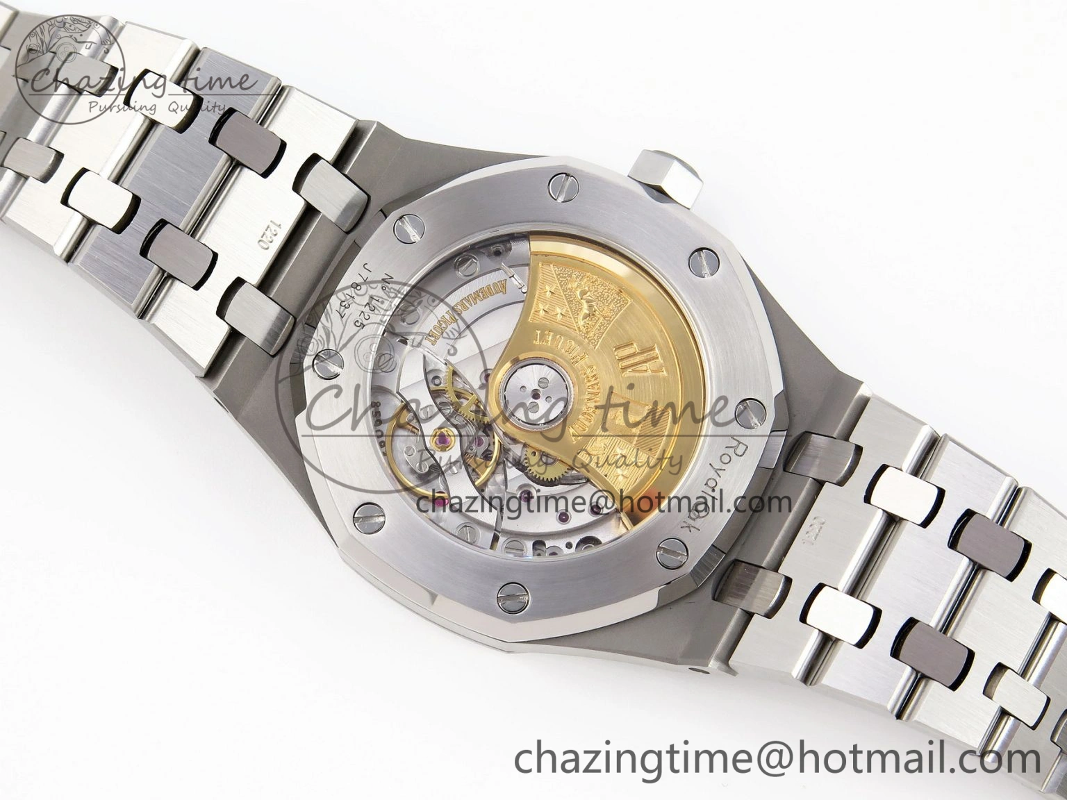 Sustainable Royal Oak 37mm 15450 SS APSF 1:1 Best Edition Gray Textured Dial on SS Bracelet SA3120 Super Clone 4568