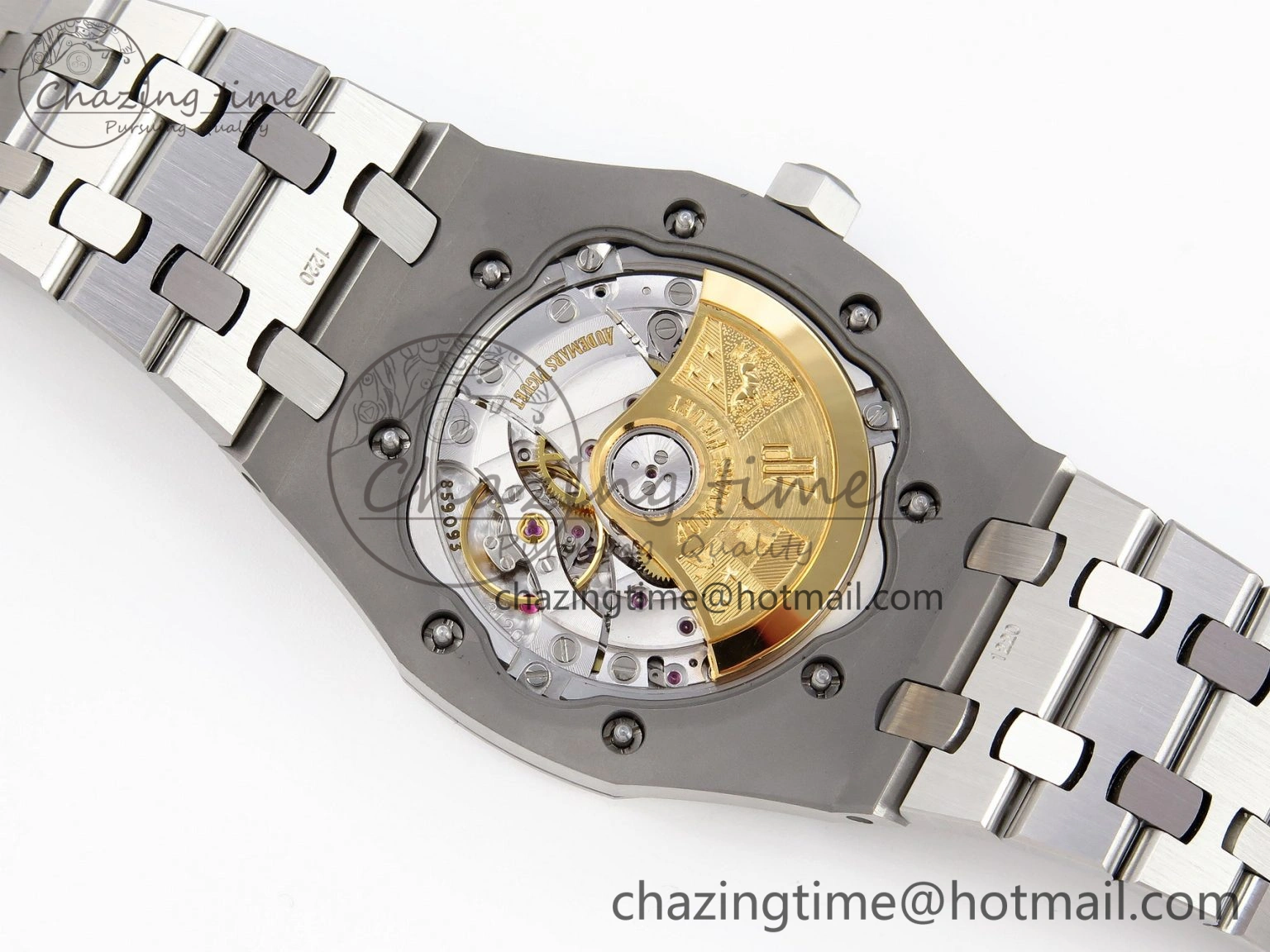 Sustainable Royal Oak 37mm 15450 SS APSF 1:1 Best Edition Gray Textured Dial on SS Bracelet SA3120 Super Clone 4568